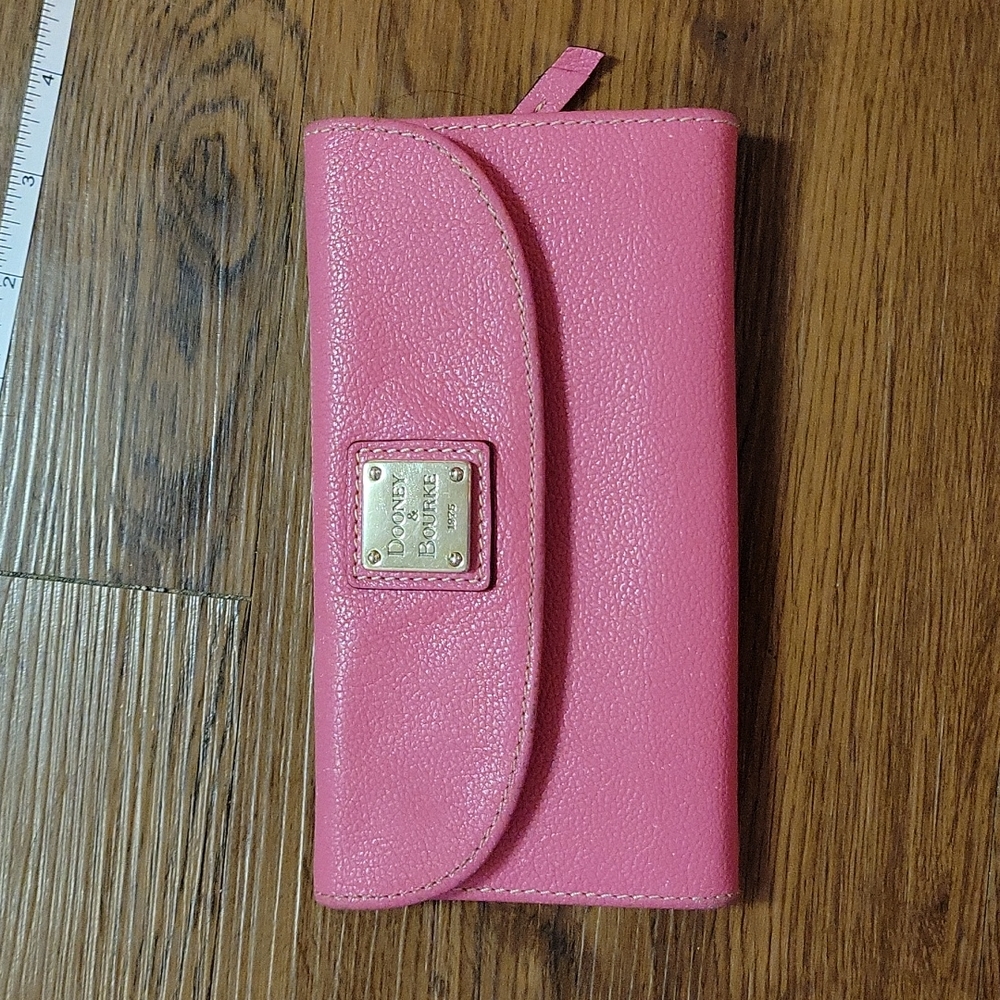 Dooney & Bourke Pink Leather Continental Wallet